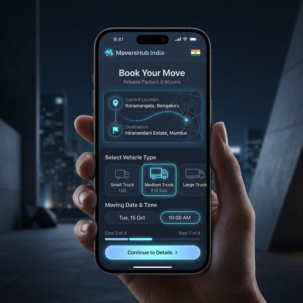 MyMovers India Mobile Shifting App